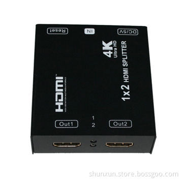 Full 1.4V Ultra HD 1x2 HDMI Splitter, Supports 4K x 2K, 3D, HDCP
